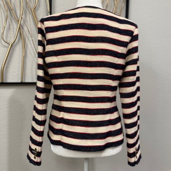 CAbi "Love, Carol" Nautical Stripe Cruise Jacket - Picture 6 of 16